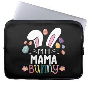 I'm The Mama Mum Bunny Easter Family Matching Laptop Sleeve