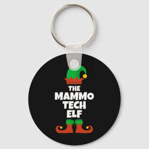 I'm The Mammo Tech Elf Family Pajama Christmas Mam Key Ring