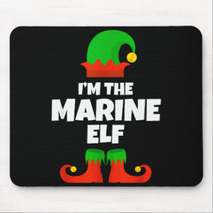 I'm The Marine Elf Family Pajama Christmas Biology Mouse Pad