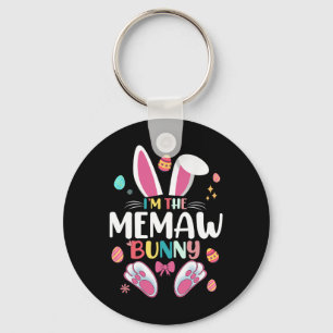 I'm The Memaw Bunny Matching Family Easter Party Key Ring
