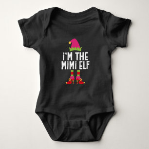 I'm The Mimi Elf Matching Christmas Costume Baby Bodysuit