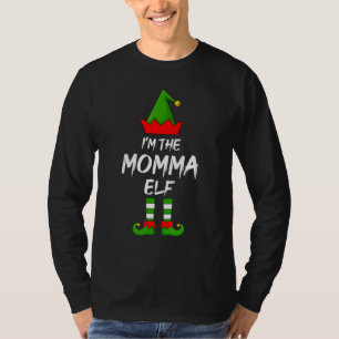 I'm The Momma Elf Matching Family Elf Christmas T-Shirt