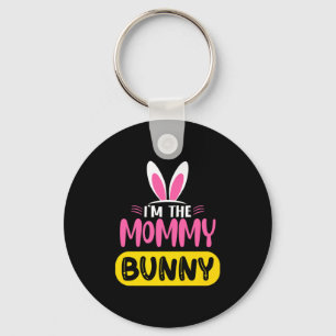 Im The Mommy Bunny Rabbit Ears Egg Funny Easter D  Key Ring