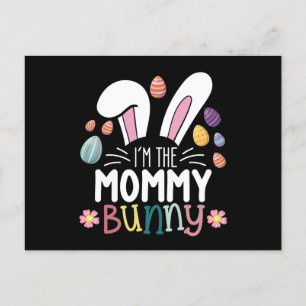 I'm The Mummy Mum Bunny Easter Family Matching Postcard