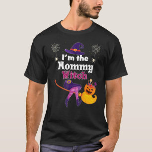 I'm The Mummy Witch Broom Pumpkin Candy Family Hal T-Shirt