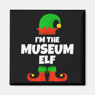 I'm The Museum Elf Family Pajama Christmas Funny  Magnet