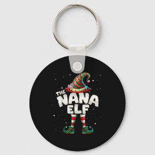 I'm The Nana Elf Family Matching Group Christmas  Key Ring