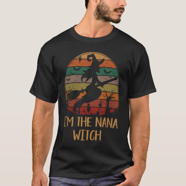 I'm The Nana Witch Halloween  Matching Group Costu T-Shirt (Front)