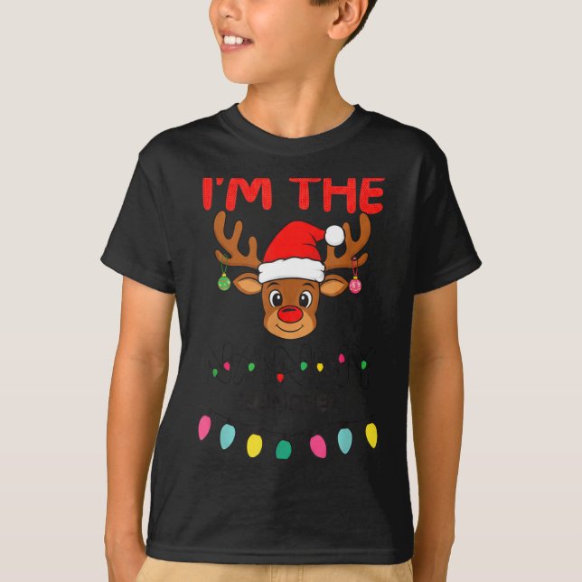 I'm The Nanny Reindeer Family Christmas Matching G T-Shirt (Front)