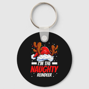 I'm The Naughty Reindeer Family Matching Christmas Key Ring