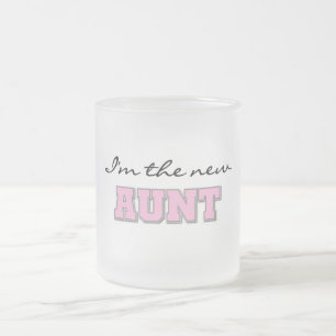 I'm the New Aunt tshirts and Gifts Frosted Glass Coffee Mug