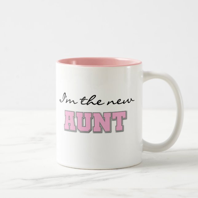 I'm the New Aunt tshirts and Gifts Two-Tone Coffee Mug (Right)