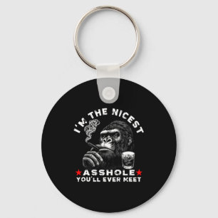 I'm The Nicest Hole You'll Ever Meet Monkey (on Ba Key Ring