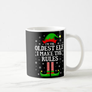 I'm The Oldest Elf Funny Christmas Family Matching Coffee Mug