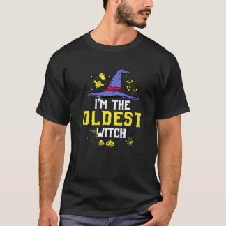 I'm The Oldest Witch Matching Family Halloween Par T-Shirt