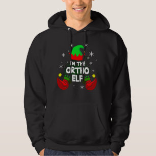 I'm The Ortho Elf Nurse Matching Christmas Pj RN Hoodie