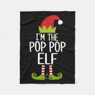 I'm The P P Elf Shirt Matching Christmas Family S_ Fleece Blanket