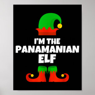 I'm The Panamanian Elf Family Pajama Christmas Fun Poster