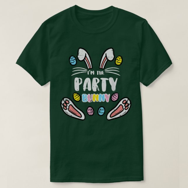 Im The Party Bunny Funny Easter Matching Family Me T-Shirt (Design Front)