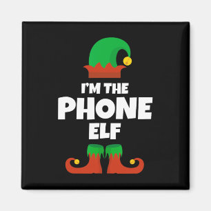 I'm The Phone Elf Family Pajama Christmas Funny Magnet