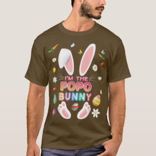 I'm The Popo Bunny Matching Family Easter Day Egg  T-Shirt