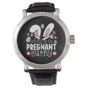 I'm The Pregnant Bunny Mum Easter Family Matching Watch