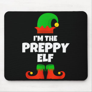 I'm The Preppy Elf Family Pajama Christmas Funny Mouse Pad