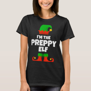 I'm The Preppy Elf Family Pajama Christmas Funny T-Shirt