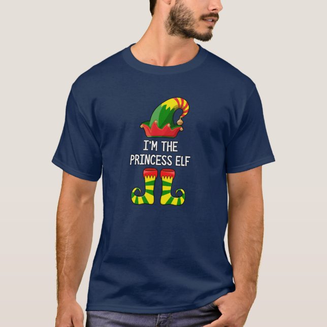 I'm The Princess Elf Matching Christmas Family T-Shirt (Front)