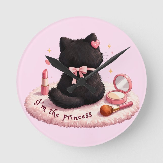 I'm the Princess Round Clock (Front)