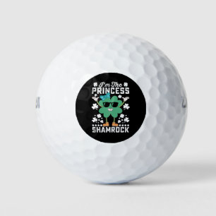 I'm The Princess Shamrock St Patrick's Day Irish Golf Balls
