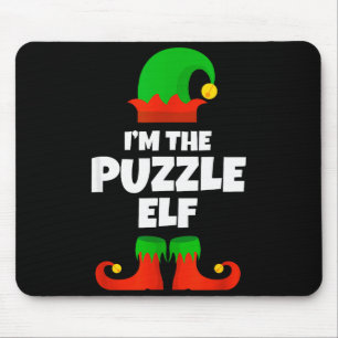 I'm The Puzzle Elf Family Pajama Christmas Funny  Mouse Pad