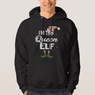 I'm The Queen Elf Christmas Eve Xmas Elf Squad Cos Hoodie
