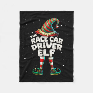 I'm The Race Car Driver Elf Family Matching Group Fleece Blanket