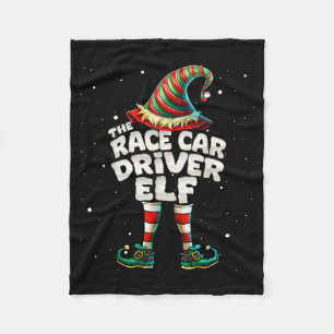 I'm The Race Car Driver Elf Family Matching Group Fleece Blanket