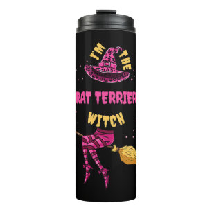 Im The Rat Terrier Witch Halloween Matching   Thermal Tumbler