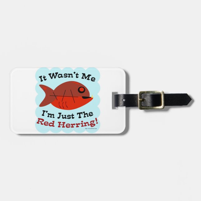 I'm the Red Herring Luggage Tag (Front Horizontal)