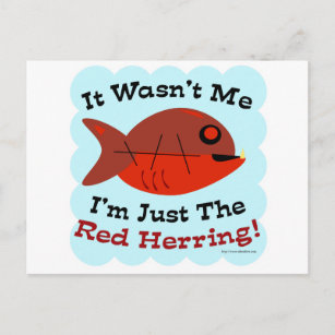 I'm the Red Herring Postcard
