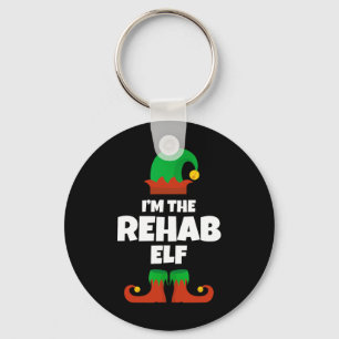 I'm The Rehab Elf Family Pajama Christmas Funny Nu Key Ring