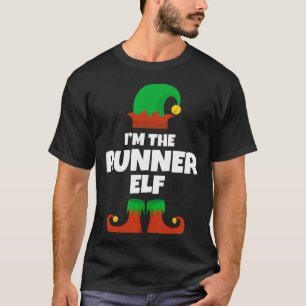I'm The Runner Elf Family Pajama Christmas Funny R T-Shirt