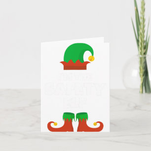 I'm The Safety Elf Family Pajama Christmas Funny  Card