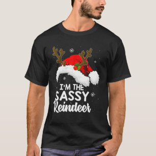 I'm The Sassy Reindeer Christmas Funny Pyjamas T-Shirt