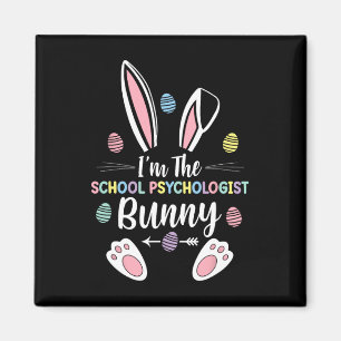 I'm The School Psychologist Bunny Matching Family Magnet