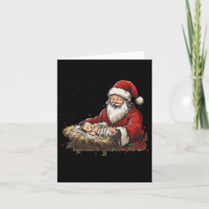 I'm The Season Santa Im The Reason Jesus Christian Card