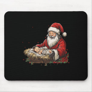 I'm The Season Santa Im The Reason Jesus Christian Mouse Pad