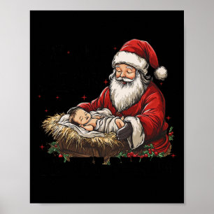 I'm The Season Santa Im The Reason Jesus Christian Poster
