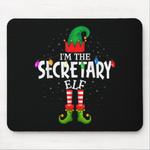 I'm The Secretary Matching Christmas Family Mouse Pad