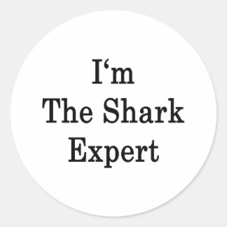 I'm The Shark Expert Classic Round Sticker