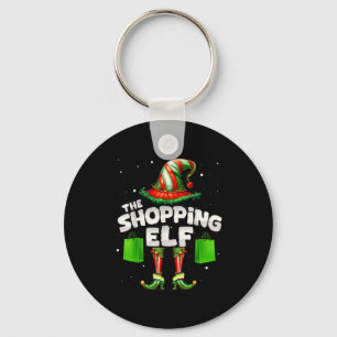 I'm The Shopng Elf Family Matching Group Christmas Key Ring