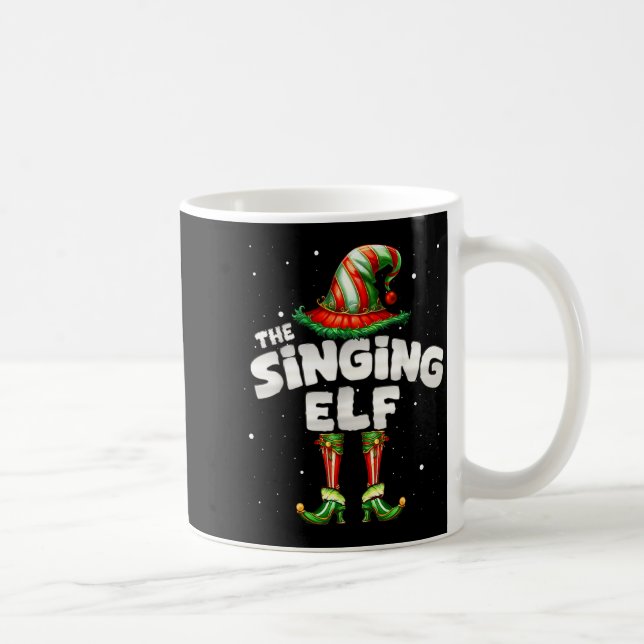 I'm The Singing Elf Family Matching Group Christma Coffee Mug (Right)